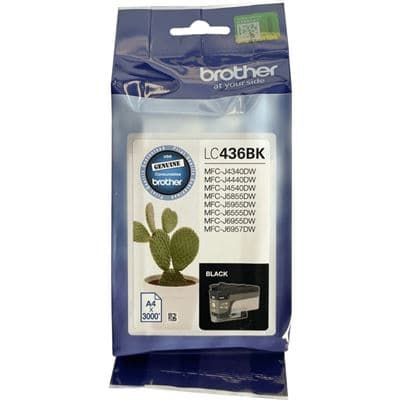 Brother Brother LC436 Black Ink Cart B436B