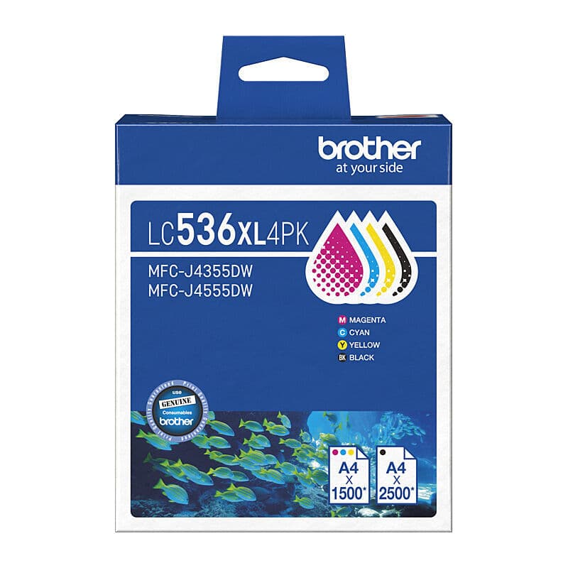 Brother Brother LC536XL 4 Pack B536XL4PK