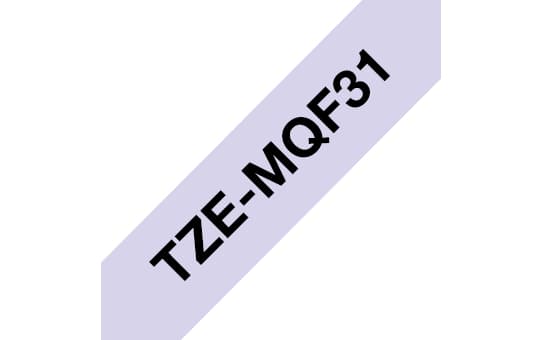 Brother Blk on Pastel Purple TZEMQF31 BTZEMQF31