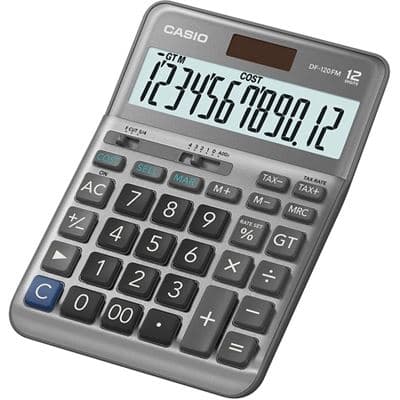 Casio Casio DF120FM Calculator black CASDF120FM