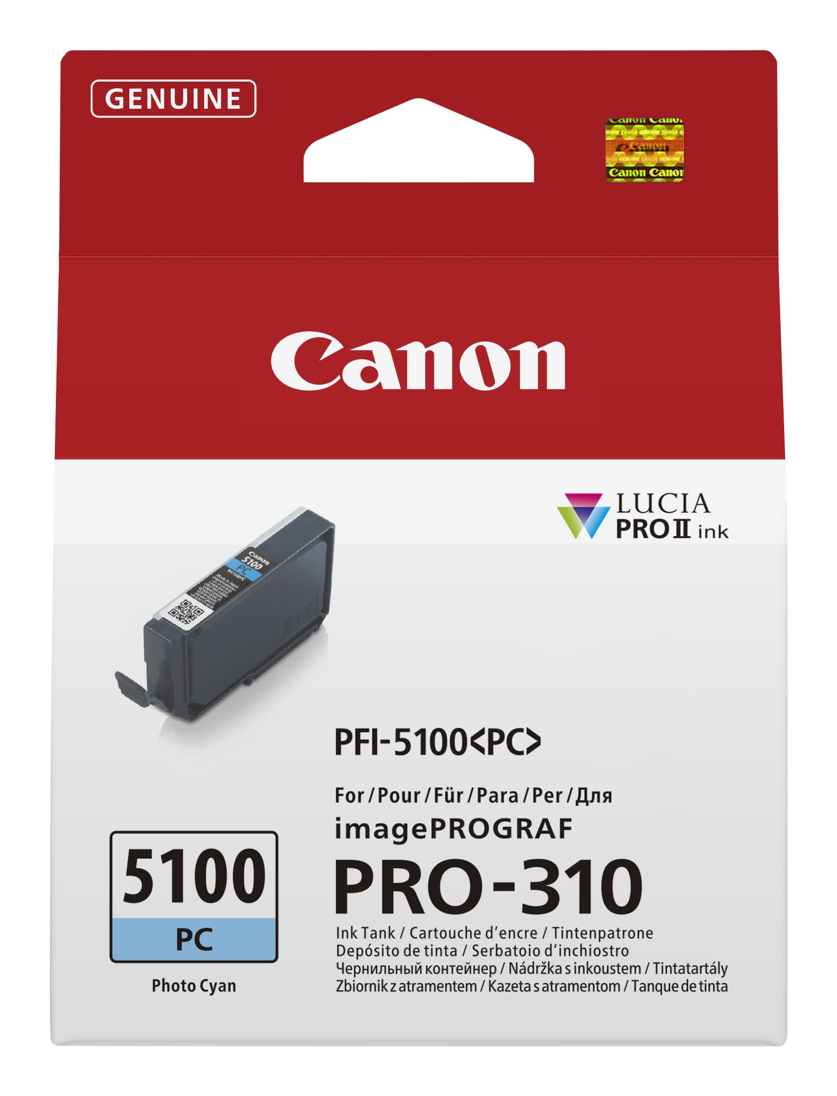 Canon Canon PFI5100 Ph Cyan Ink Cart CI5100PC