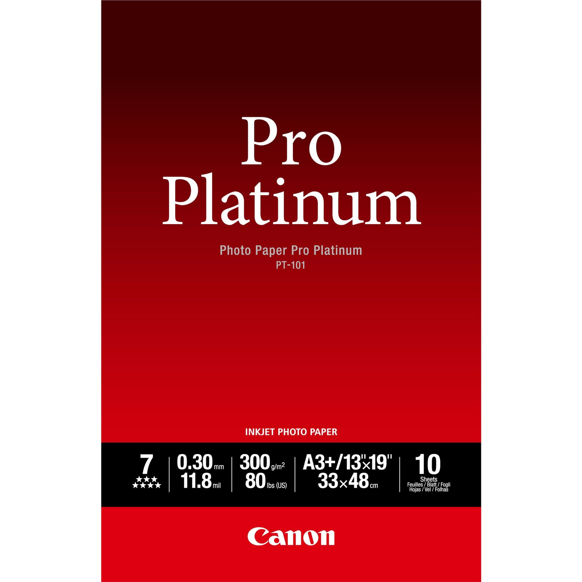 Canon Canon A3+ Pro Platinum 10pk CPT101A3PLUS