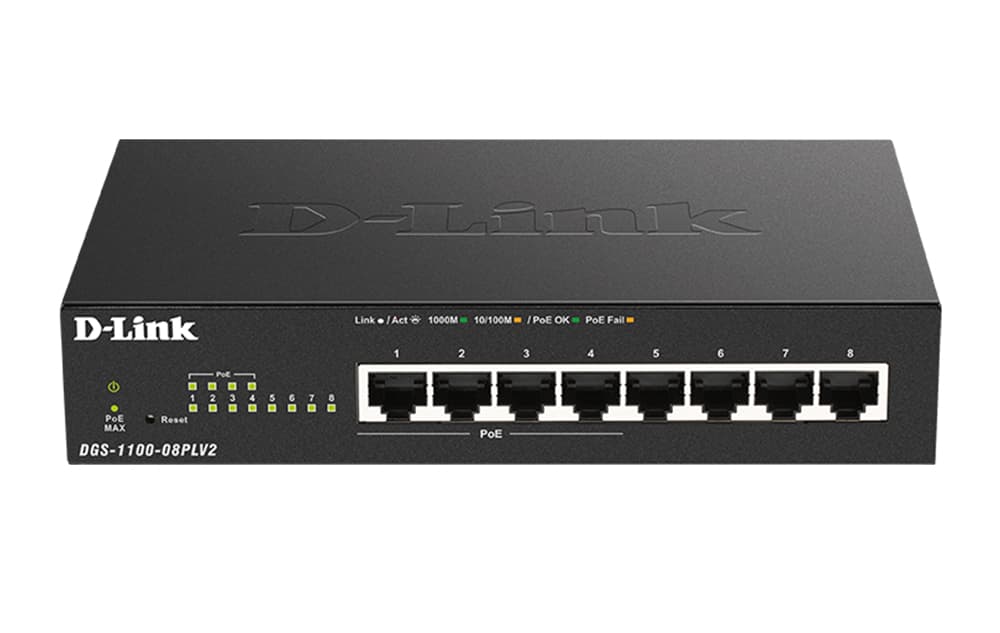 D-Link D-LINK 8-Port Managed Switch DLDGS110008PLV2
