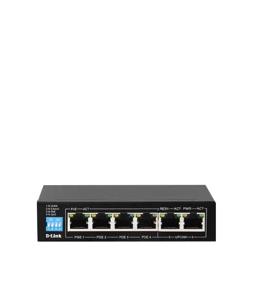 D-Link 6-Port Gigabit PoE Switch DLDGSF1006PE