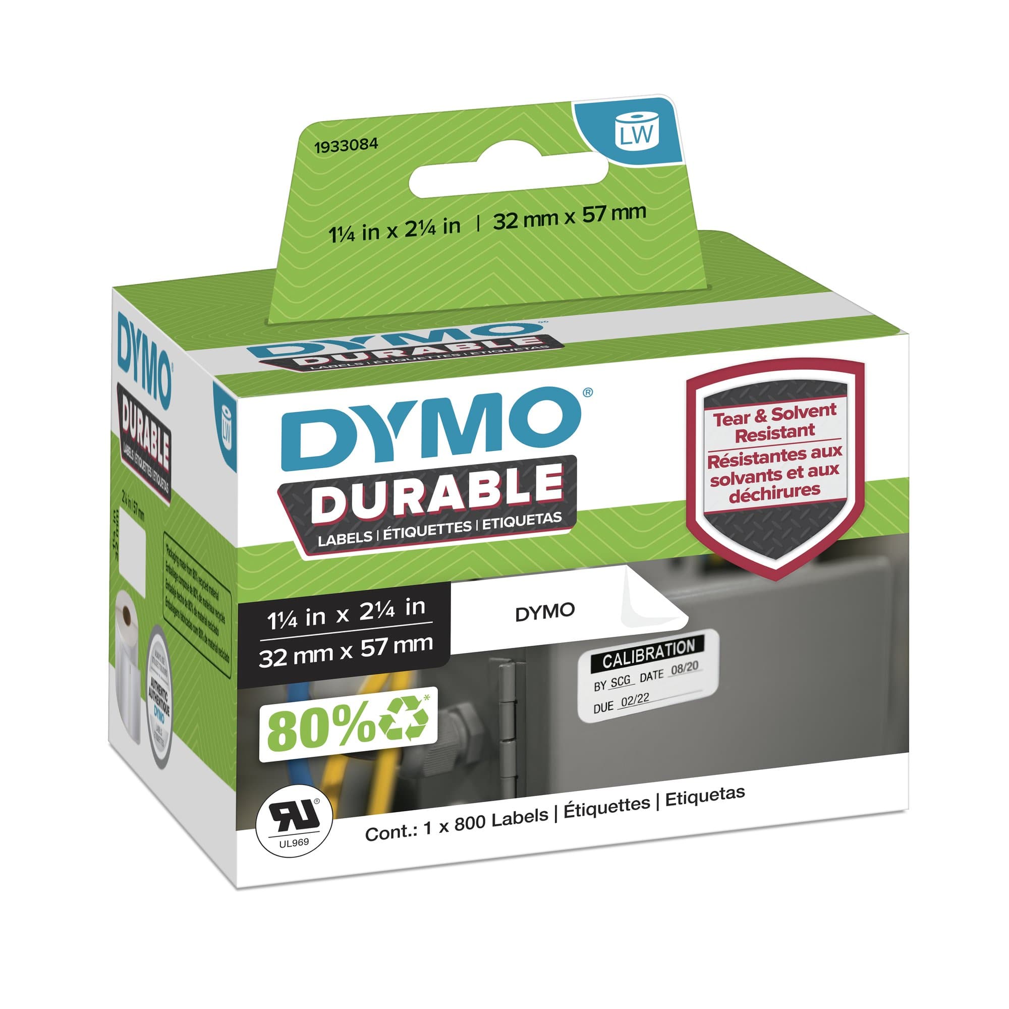 Dymo DY LW Dur MP Label 57x32mm DY1933084