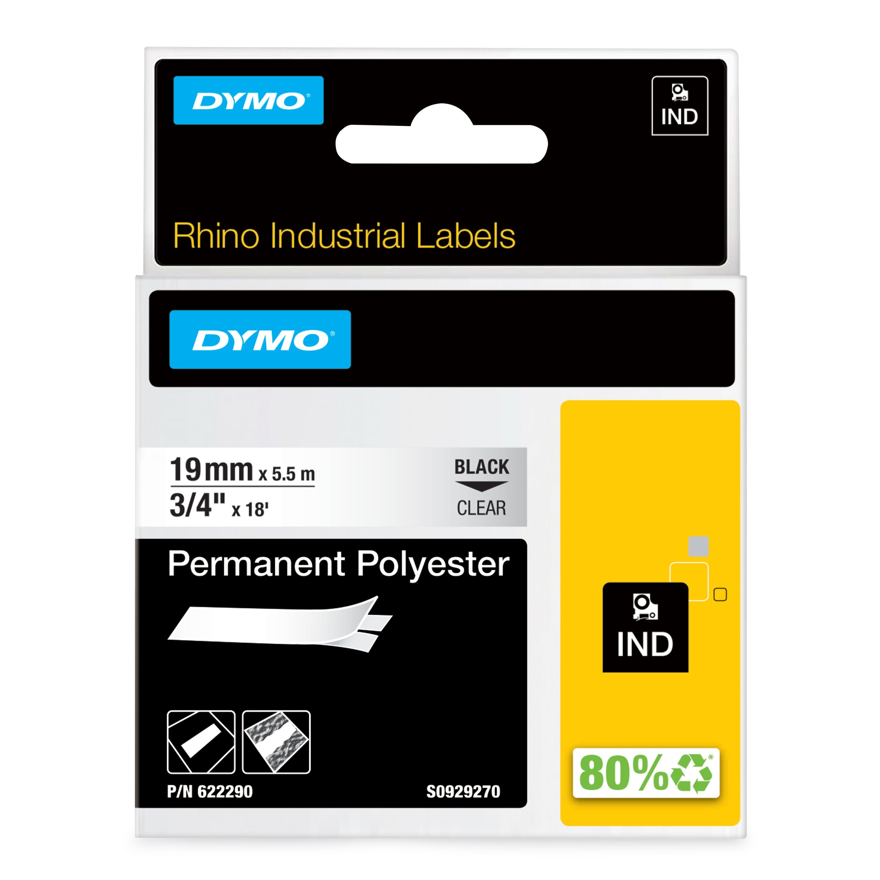 Dymo Dymo Rhino PermPoly 19mm Clear DY622290