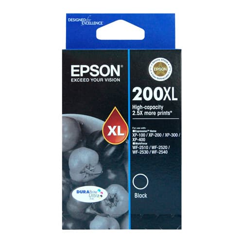 Epson Epson 200 HY Black Ink Cart E200BXL