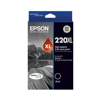 Epson Epson 220 HY Black Ink Cart E220BXL