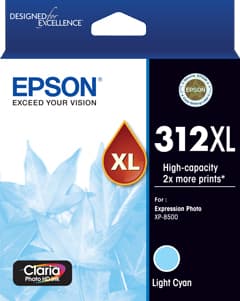 Epson Epson 312 HY Lt Cyan Ink Cart E312LCXL