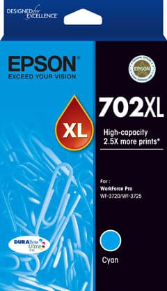 Epson Epson 702 Cyan XL Ink Cart E702CXL