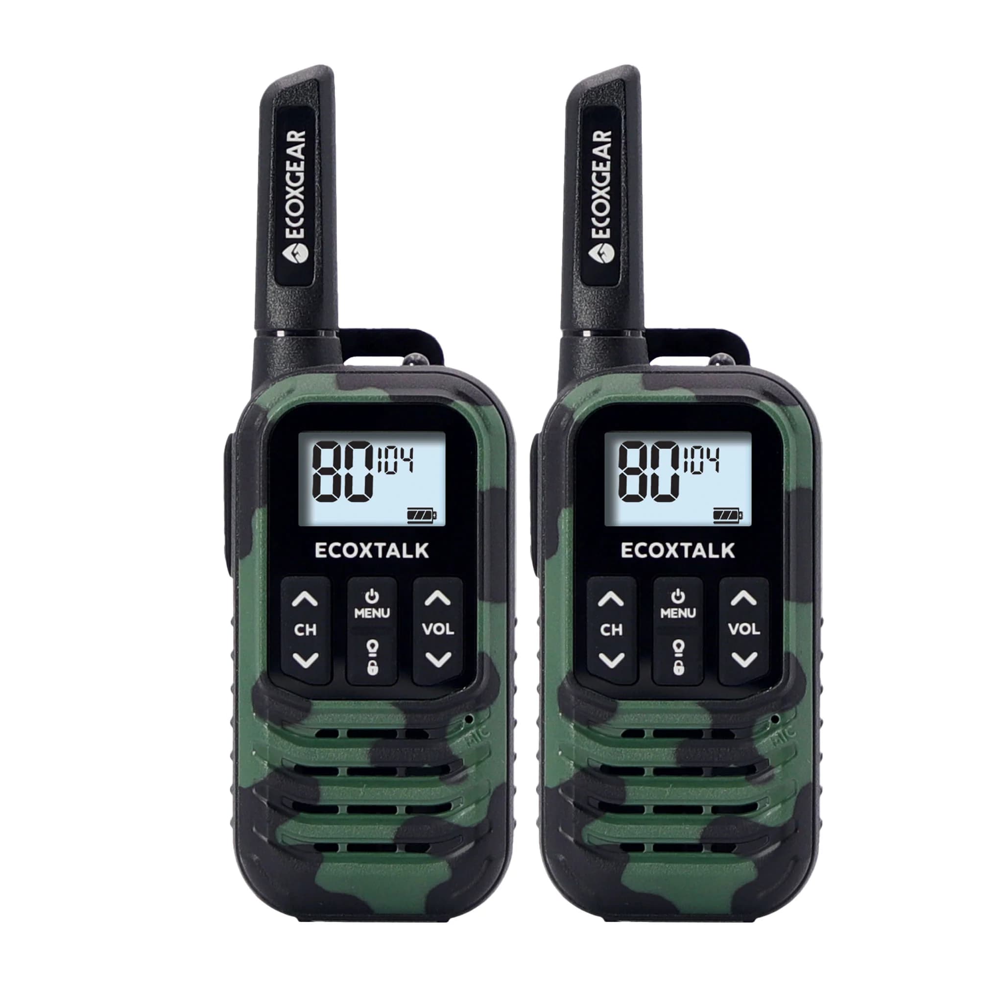 Ecoxgear EcoX UHF 0.5W 2 Pk Blk/GrnCamo ECXG502C
