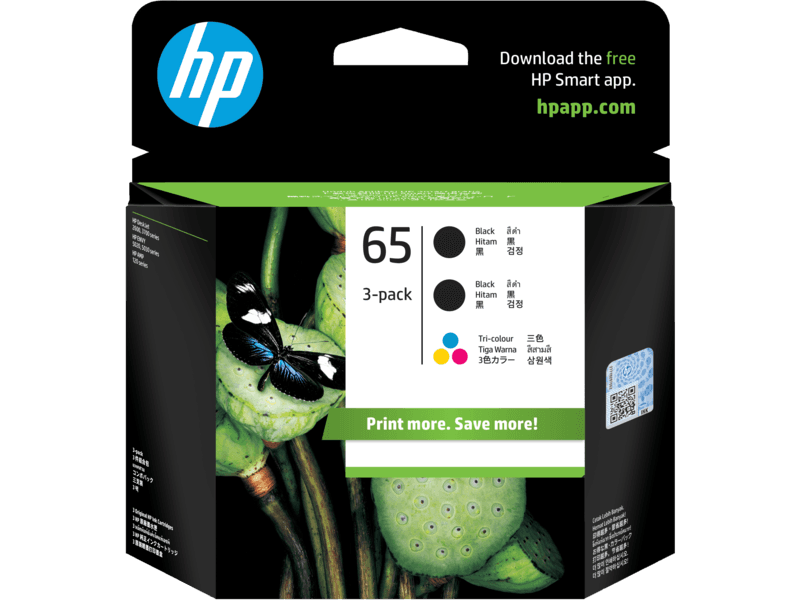 HP HP #65 ClrBlk Ink 3YP10AA HI65B2C1