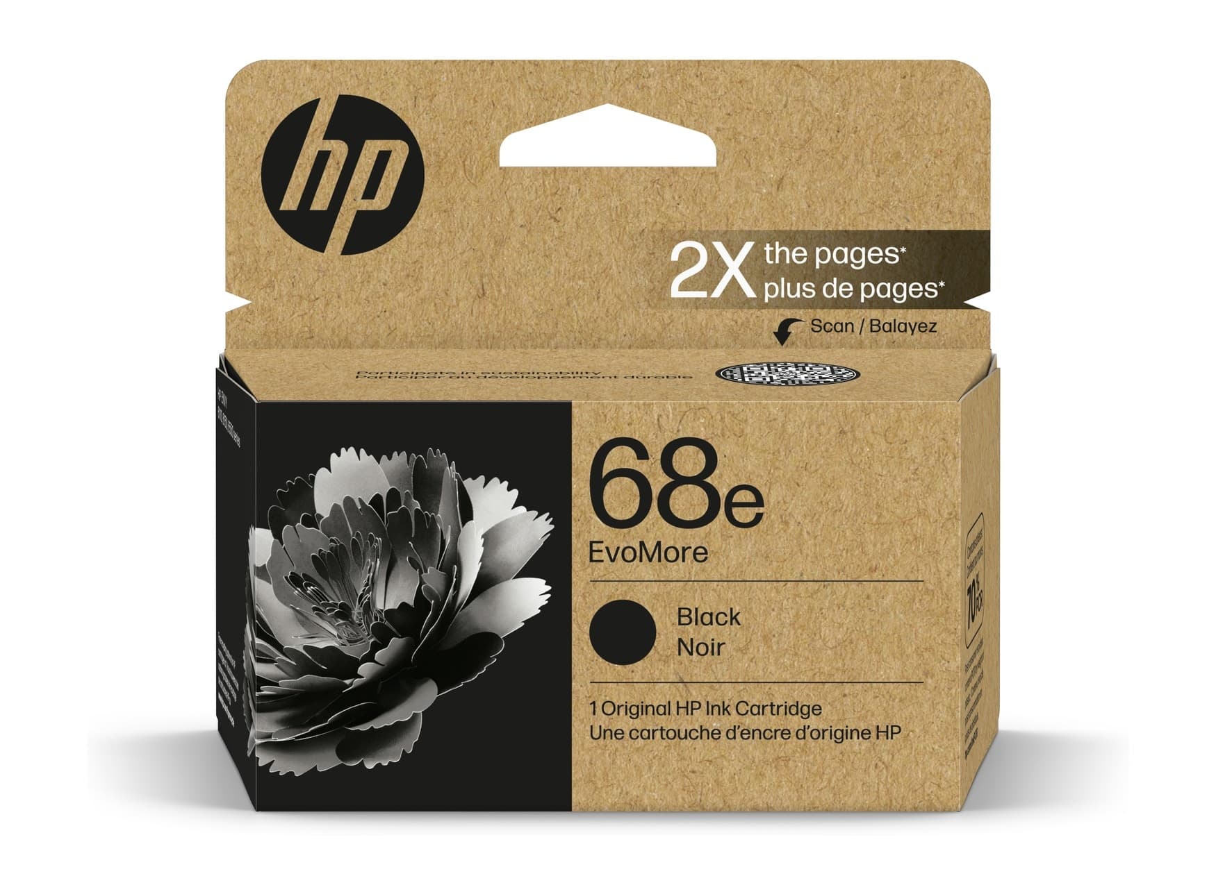 HP HP #68e Black Ink 7FP22TA HI68EB