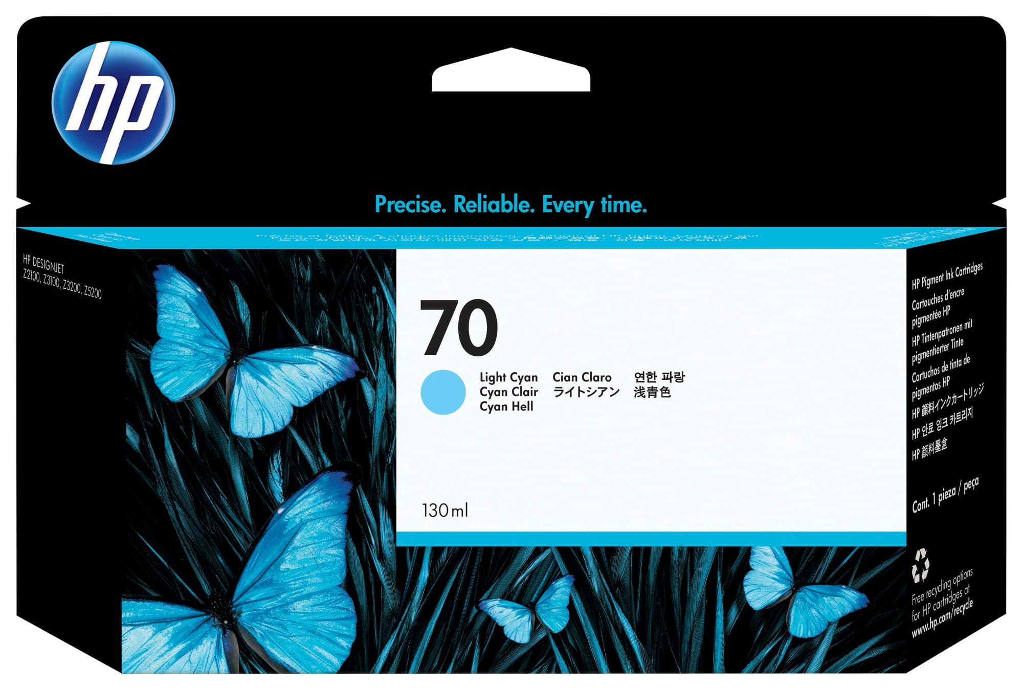 HP HP 70 130ml Light Cyan C9390A HI70LC