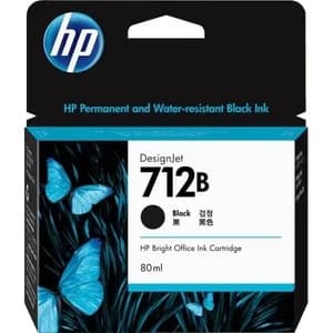 HP HP #712 80ml  Blk Cart  3ED29A HI712BN