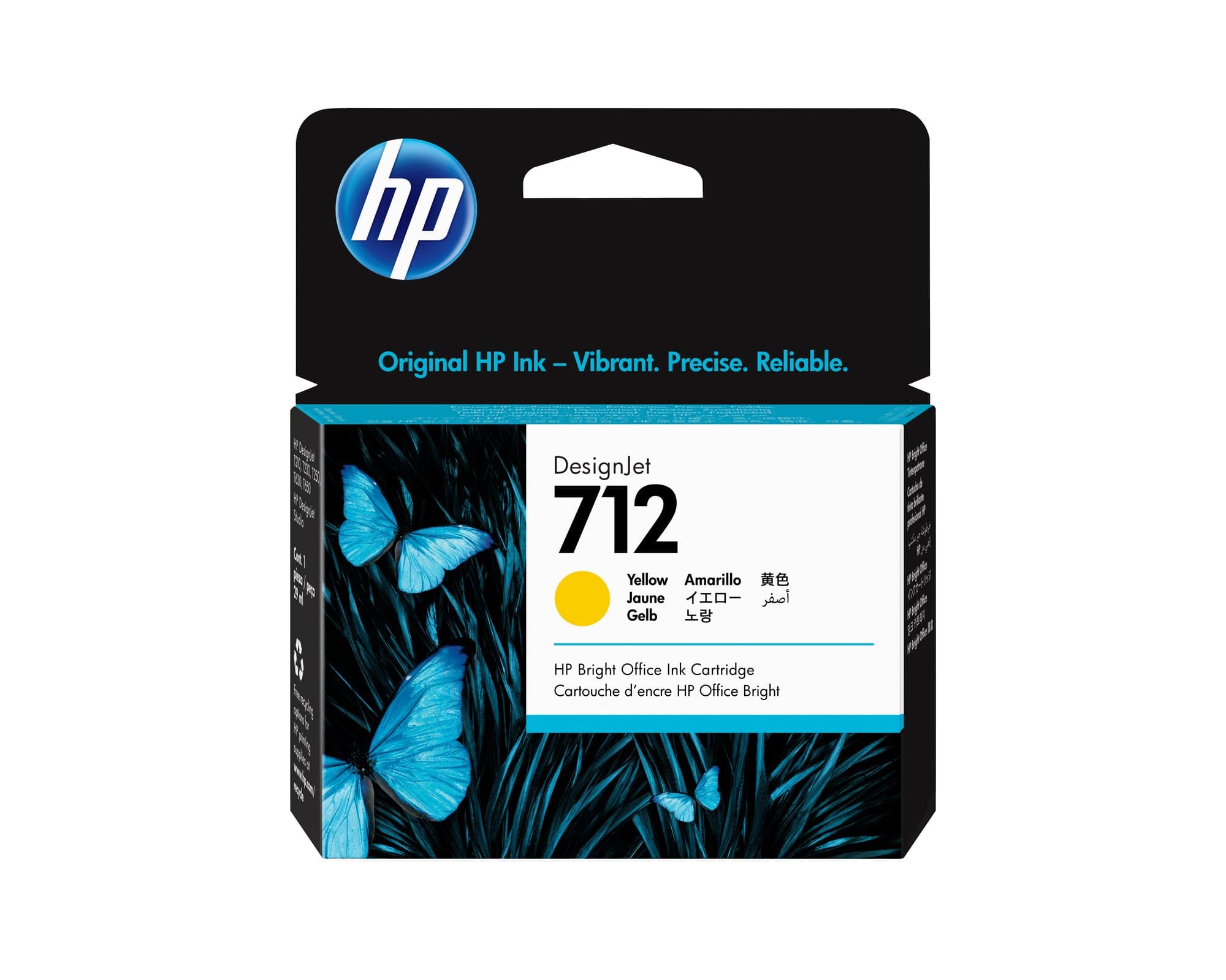 HP HP #712 29ml  Yel Cart 3ED69A HI712Y