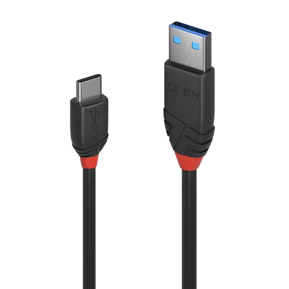 Lindy Lindy 1m USB C-A  3A Cable BL LIN36916