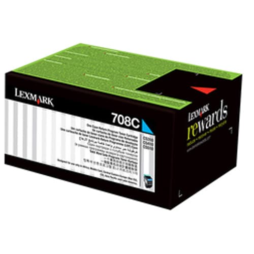Lexmark Lexm 708C Cyan Toner LX708C