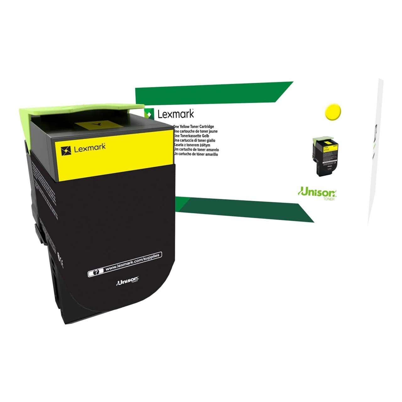 Lexmark Lexm 808SY Std Yellow Toner LX808SY