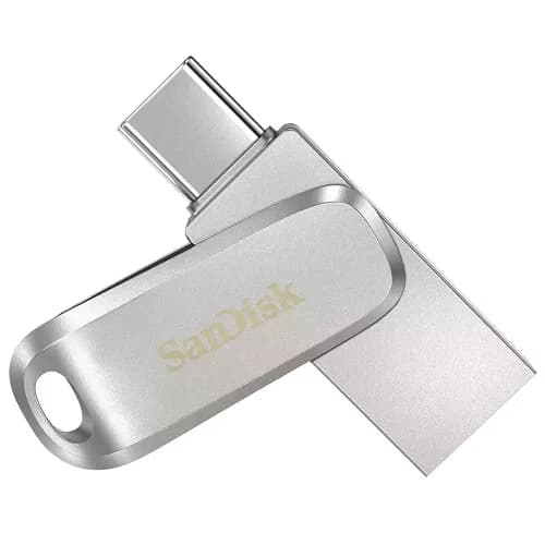 SanDisk Sandisk Ultra Dual Drive Luxe SDDDC4 256GB USB Type C Metal USB3.1/Type C Reversible Connector Swivel Design Type-C Enabled Devices 5Y SDDDC4-256G-G46