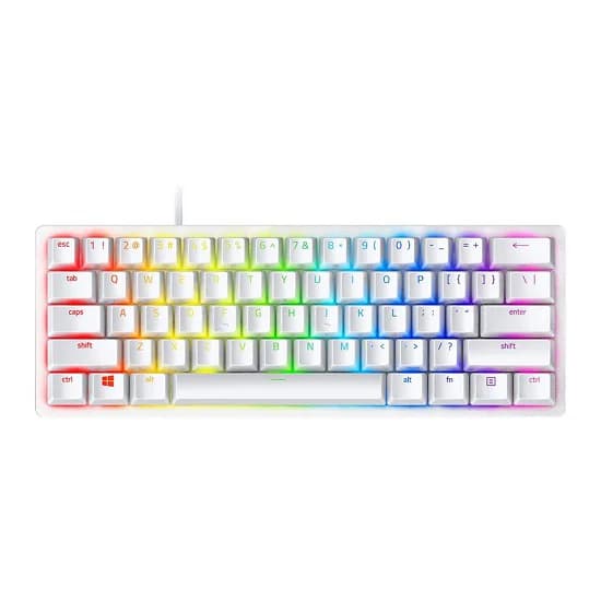 Razer Razer Huntsman Mini - Mercury Edition - 60% Optical Gaming Keyboard (Linear Red Switch) - Frml Packaging RZ03-03390400-R3M1