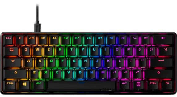 HP Hyperx Alloy Origins 60 RGB Mechanical Gaming Keyboard Aqua Switch 56R61AA