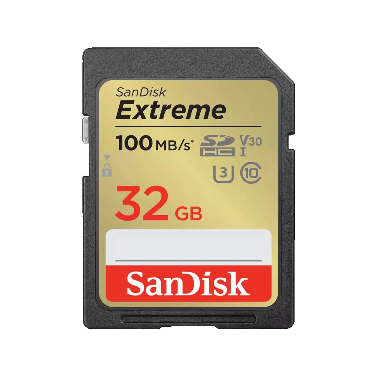 SanDisk Sandisk Extreme Sdhc Sdxvt 32GB V30 U3 C10 Uhs-I 100MB/S R 60MB/S W 4X6 Lifetime Limited SDSDXVT-032G-GNCIN
