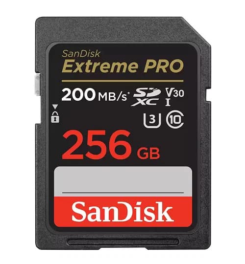 SanDisk Sandisk Extreme Pro Sdxc Sdxxd 256GB V30 U3 C10 Uhs-I 200MB/S R 140MB/S W 4X6 Lifetime Limited SDSDXXD-256G-GN4IN