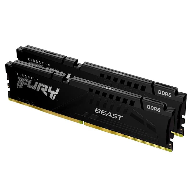 Kingston Kingston 32GB 6000MT/S DDR5 CL30 Dimm (Kit of 2) Fury Beast Black Expo KF560C30BBEK2-32