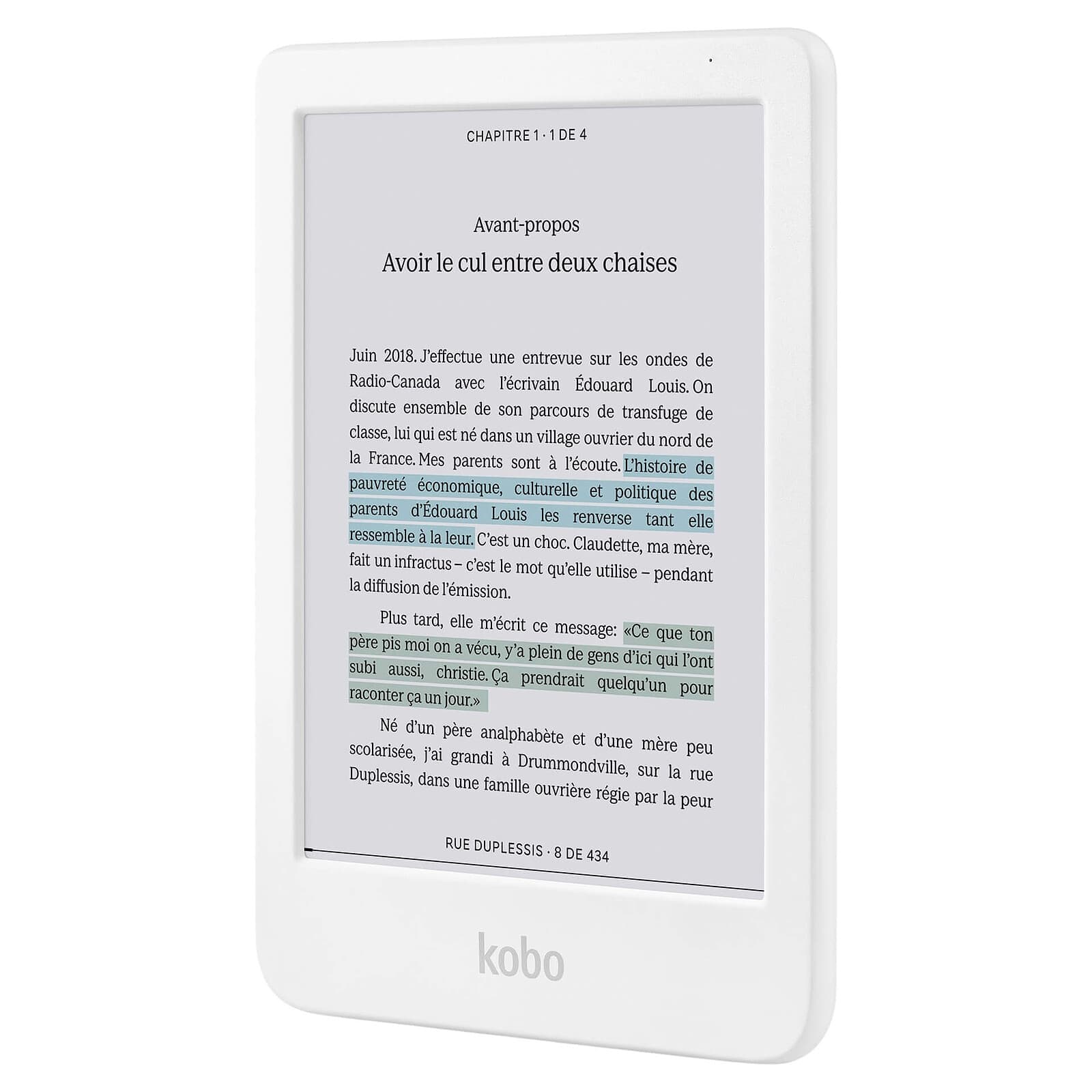 Kobo Kobo Clara Colour White 6" E Ink Colour Display Comfort Light Pro & Waterproof E-Reader N367-KU-WH-K-CK