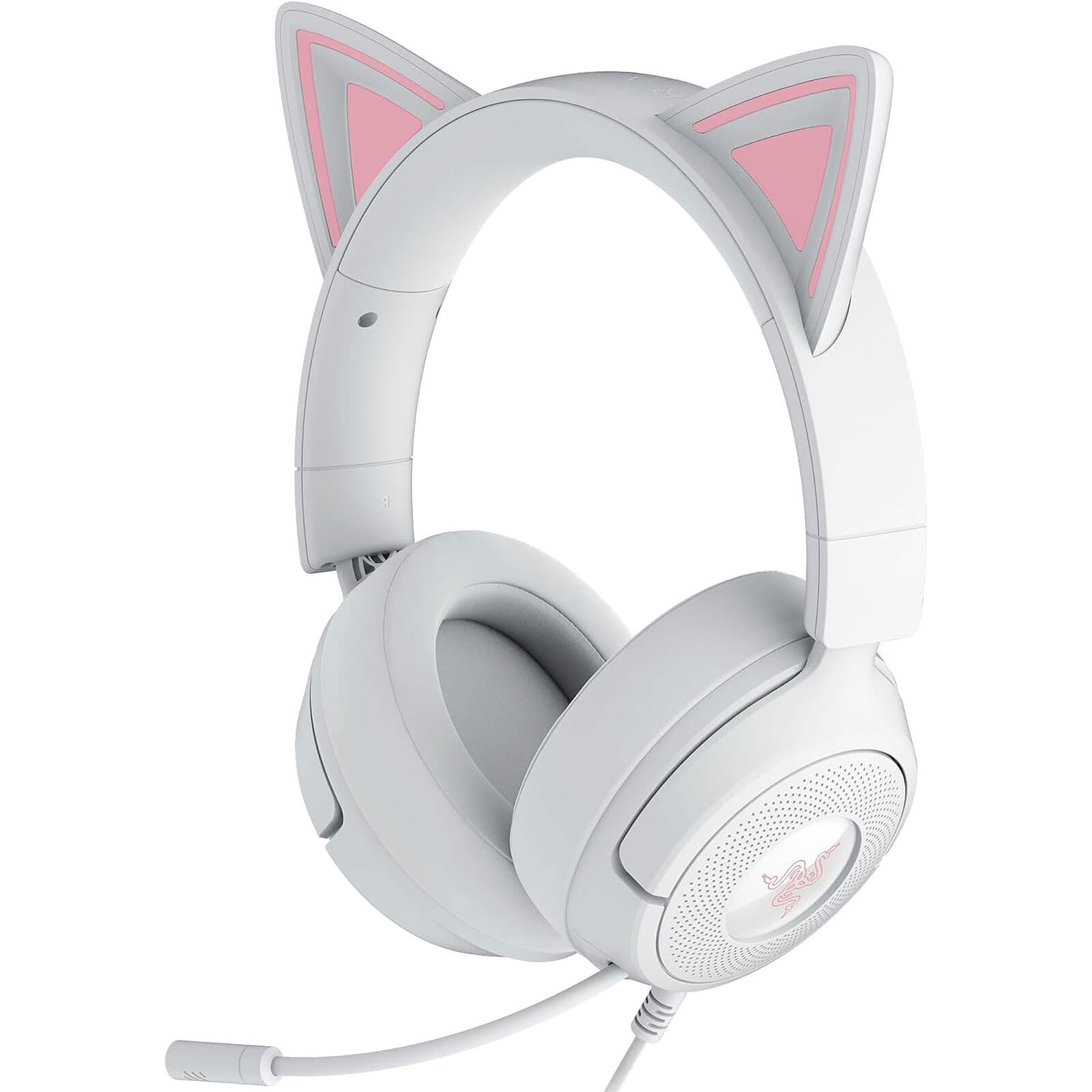 Razer Razer Kraken Kitty V3 X - Wired Headset with Kitty Ears - White Edition - Frml Packaging RZ04-05350300-R3M1