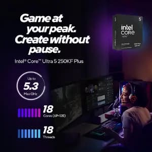 Intel Intel Core Ultra 5 Processor 250KF Plus 30M Cache, Up to 5.30 GHZ FCLGA18W BX80768250KF