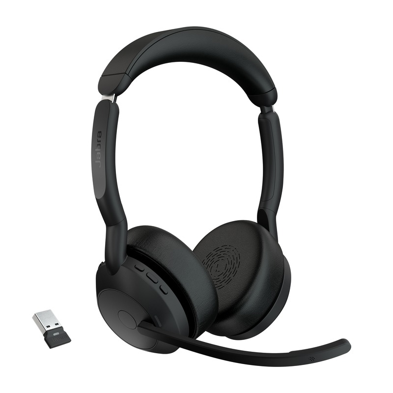 Evolve2 55 Stereo Wireless (Bluetooth) Headset UC USB-A Link 380 Jabra — view 2