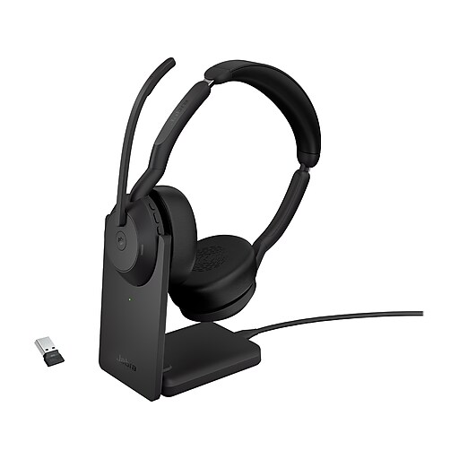 Evolve2 55 Stereo Wireless (Bluetooth) Headset MS USB-A Link 380 Jabra — view 2