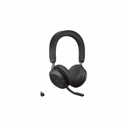 Evolve2 75 Bluetooth Stereo Headset with Charging Stand USB-C MS Jabra — view 2