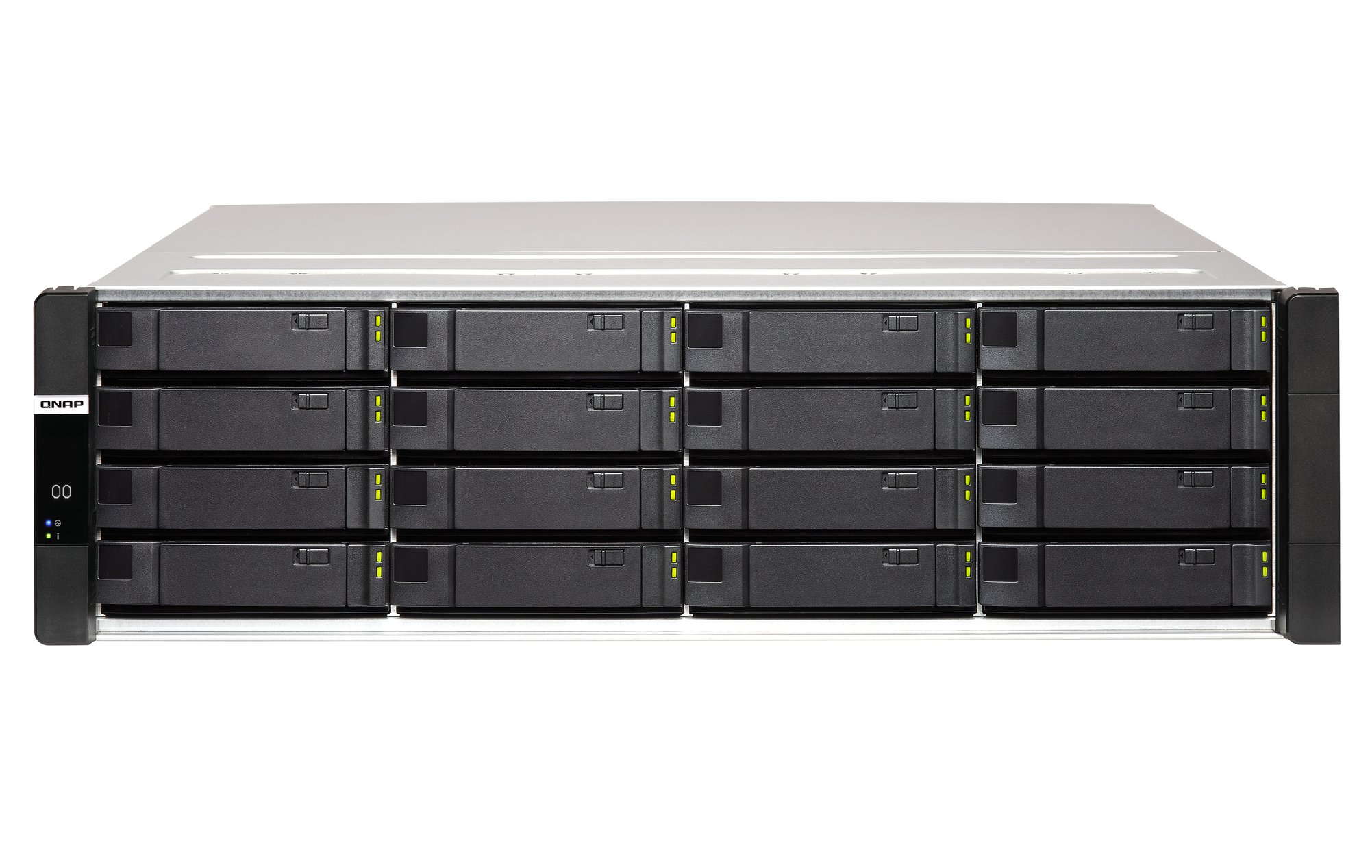 QNAP ES1686DC-2123IT-64G 16-Bay Enterprise ZFS NAS 2.5/3.5 in. SAS 12G/6G Xeon D-2123IT CPU QNAP — view 2