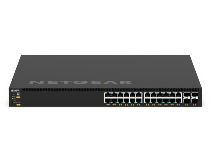 NETGEAR GSM4328-100AJS AV Line 24-Port Gigabit PoE+ Managed Switch with 4x SFP+ NETGEAR — view 2