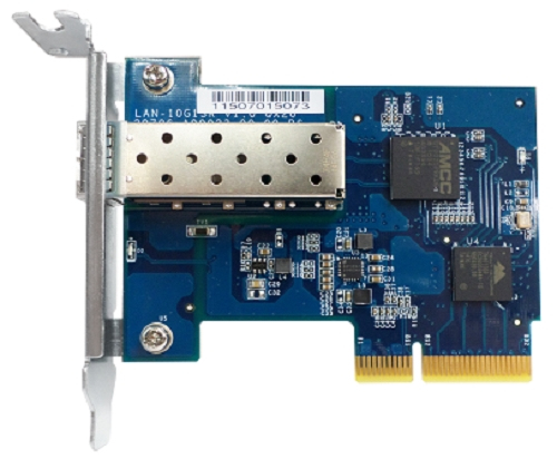 QNAP LAN-10G1SR-U Single-port SFP+ network expansion card rackmount bracket QNAP — view 2
