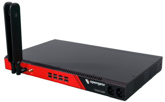 Opengear OM2224-24E-10G-L-AU Console Server + Automation 24 serial 2x 10GbE SFP+ 24x 1GbE 4G LTE Opengear — view 2