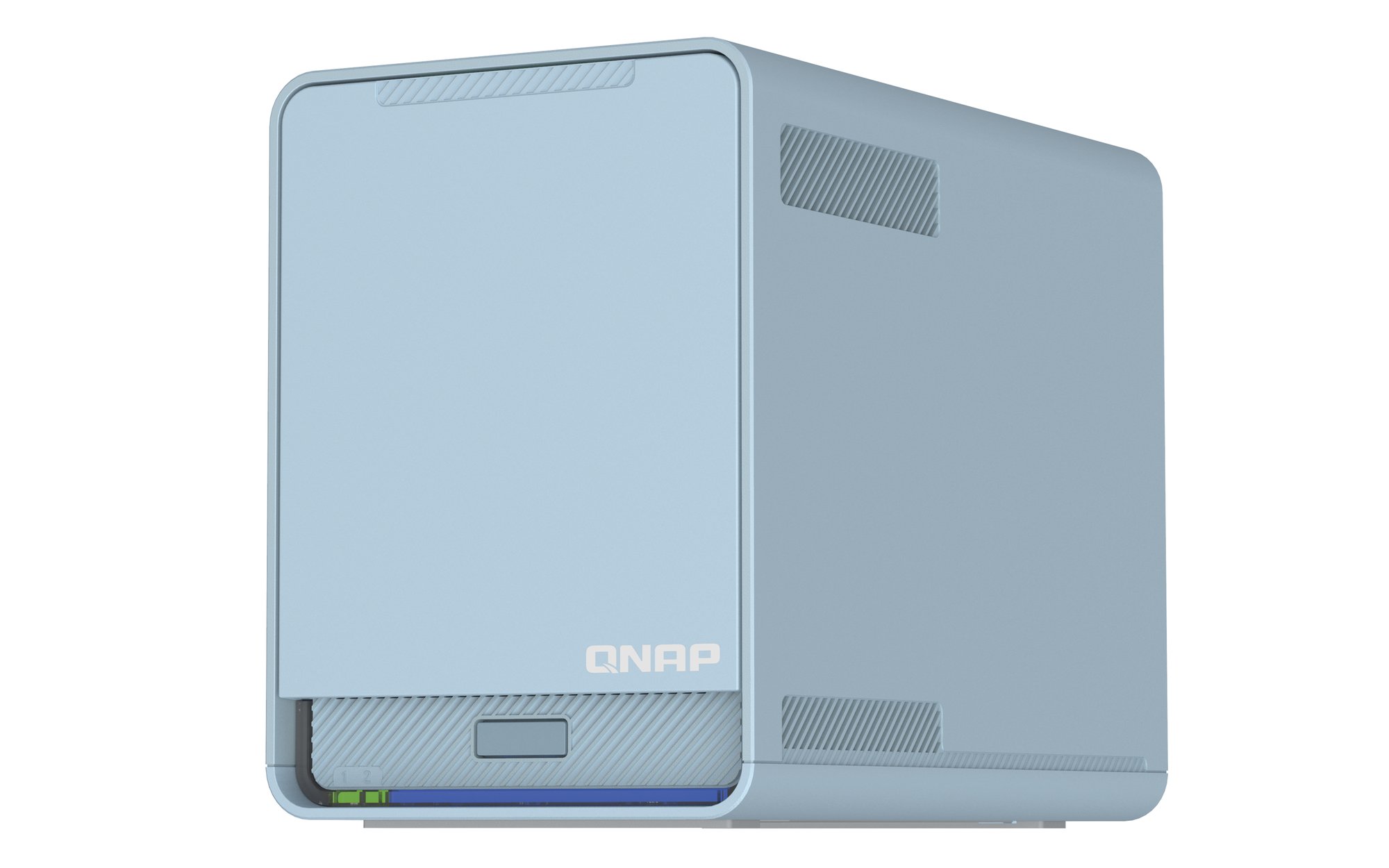 QNAP QMIROPLUS-201W-AU WiFi Mesh Tri-band SD-WAN Router & NAS 2 x SSD GigE WAN and LAN QNAP — view 2