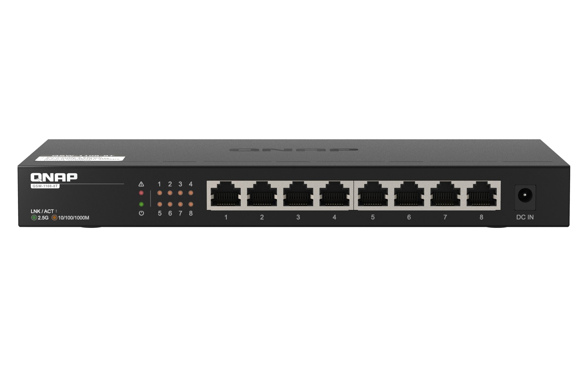 QNAP QSW-1108-8T 8-port 2.5Gbps Ethernet Switch (2.5G/1G/100M Ethernet) QNAP — view 2