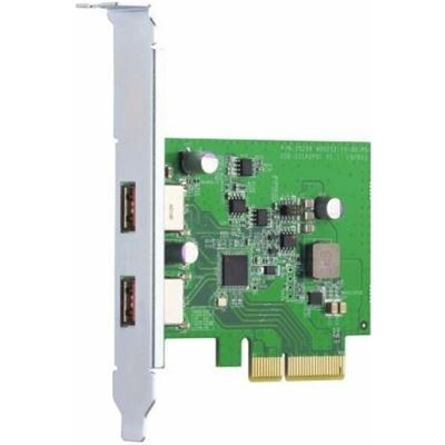 USB 3.2 Gen 2 dual-port PCIe expansion card QNAP — view 2