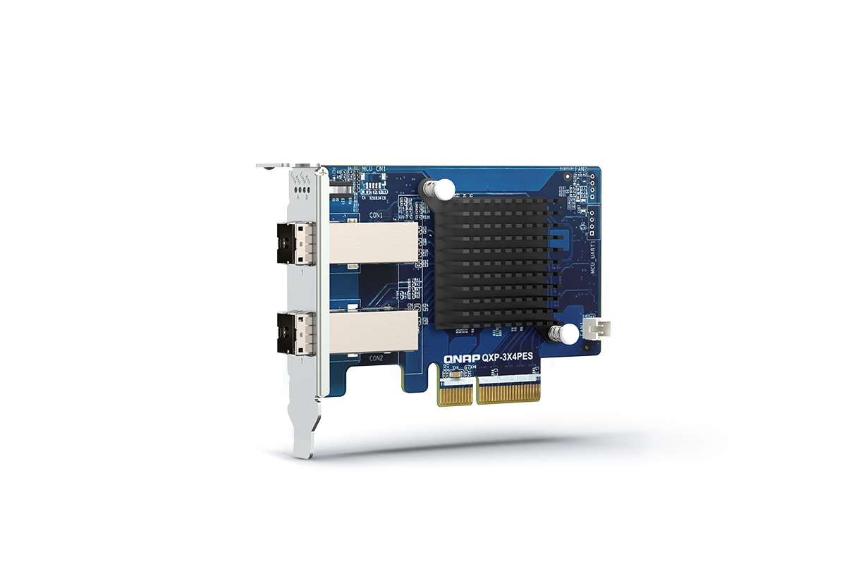QNAP QXP-3X4PES 2-port PCIe Gen3 x4 expansion card QNAP — view 2