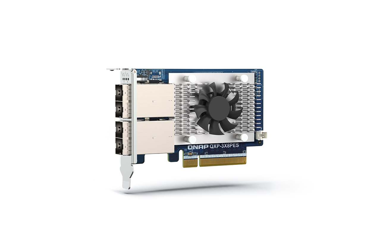 QNAP QXP-3X8PES 2-port PCIe Gen3 x8 expansion card QNAP — view 2