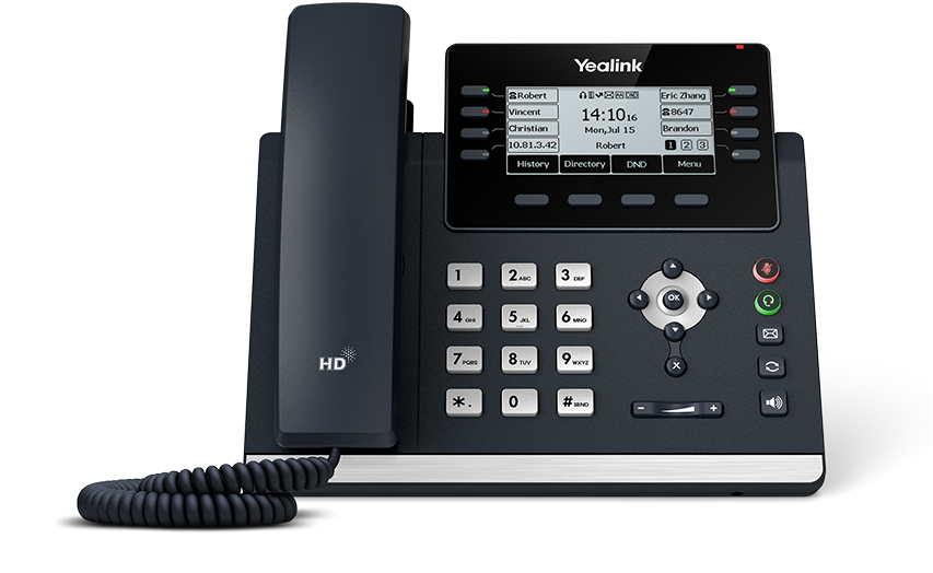 Yealink SIP-T43U IP Phone Dual GigE Backlit LCD PoE Yealink — view 2