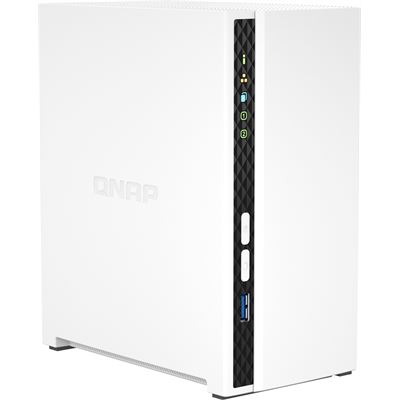 2-Bay NAS Quad-Core 2GHz CPU 2GB RAM Gigabit Ethernet QNAP — view 2