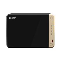 6-Bay NAS Intel Quad-Core CPU 8GB RAM 2x 2.5GbE RJ45 ports QNAP — view 2