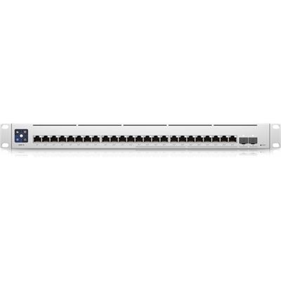 UniFi 2.5GbE Layer3 Managed PoE+ Switch 24x PoE Ports 2x 10GigE SFP+ ports Ubiquiti — view 1