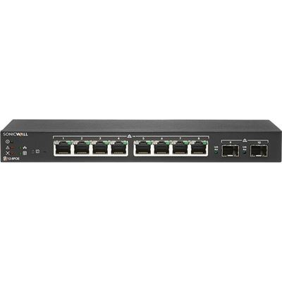 SONICWALL SWITCH SWS12-8POE WITH WIRELESS NETWORK MANAGEMENT ESSENTIAL AND SUPPORT 1YR SONICWALL — view 2