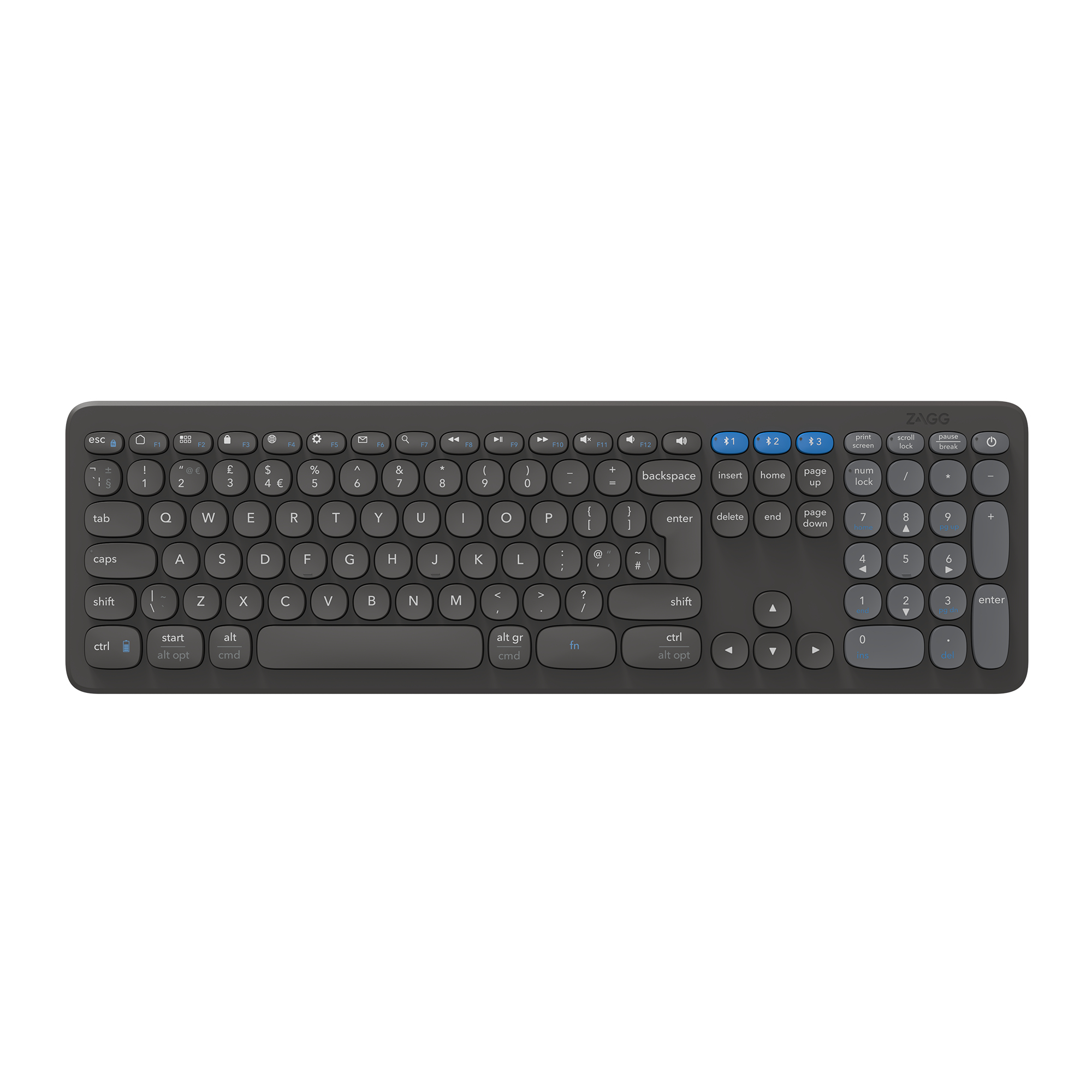 Zagg Wireless - Bluetooth/USB C Full Sized Keyboard ZAGG — view 2